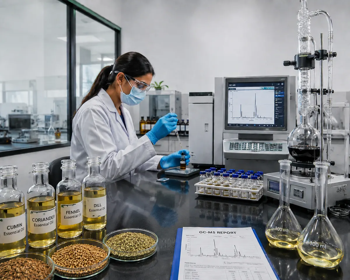 Quality testing in a food laboratory